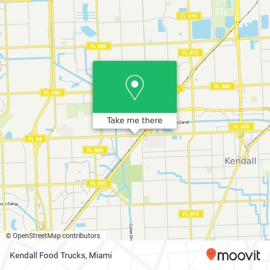Kendall Food Trucks map