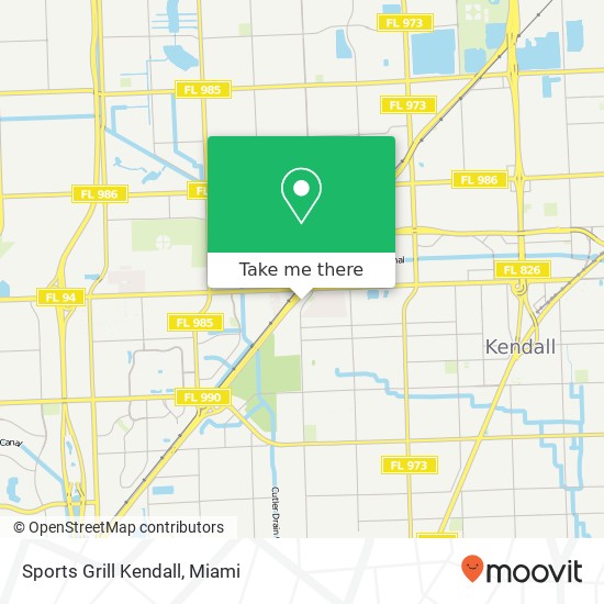 Mapa de Sports Grill Kendall