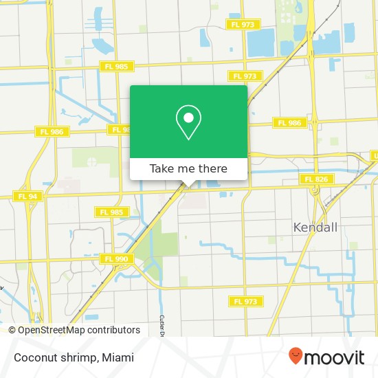 Coconut shrimp map