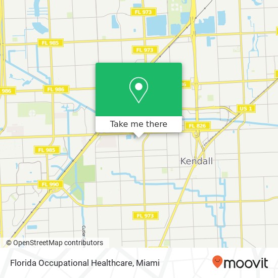 Florida Occupational Healthcare map