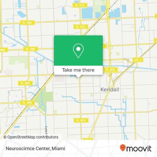 Neuroscirnce Center map