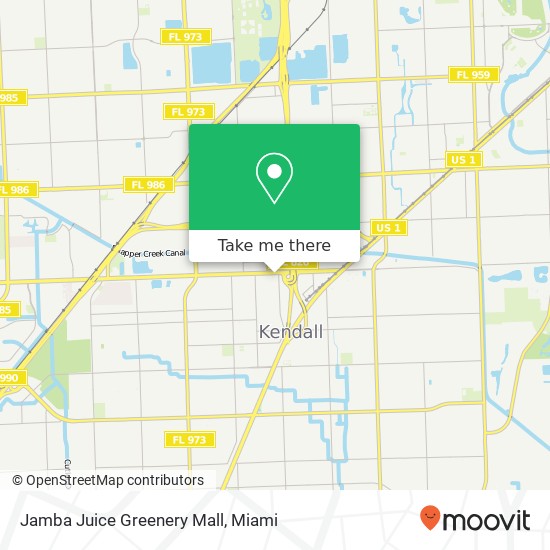 Mapa de Jamba Juice Greenery Mall