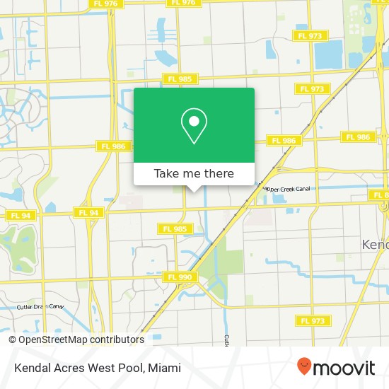 Mapa de Kendal Acres West Pool