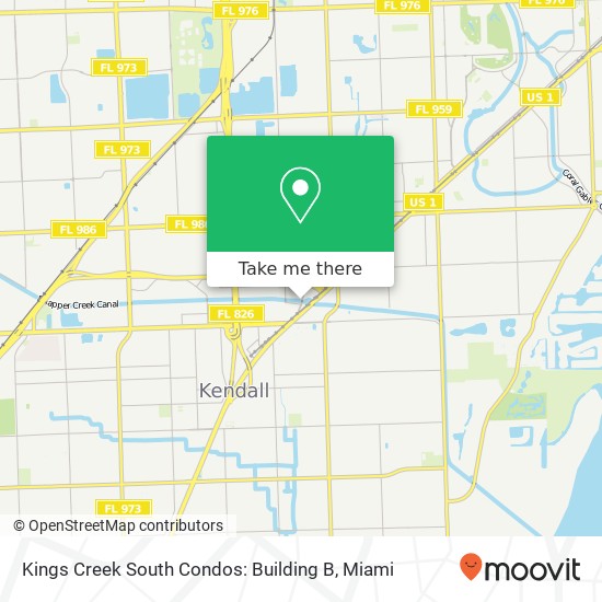 Kings Creek South Condos: Building B map