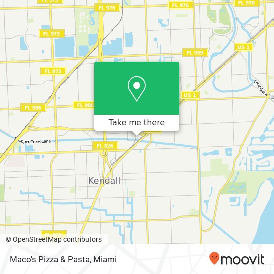 Mapa de Maco's Pizza & Pasta