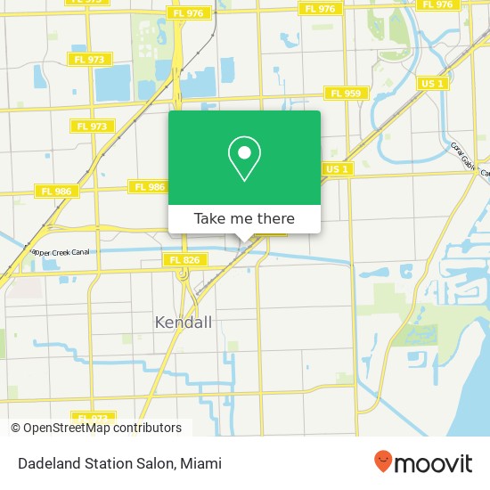 Mapa de Dadeland Station Salon