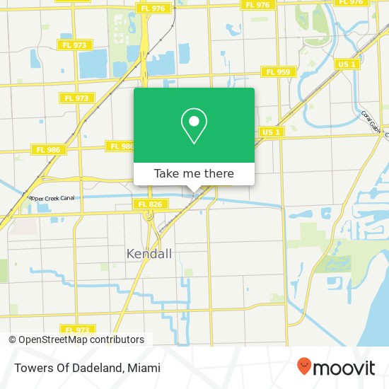 Towers Of Dadeland map