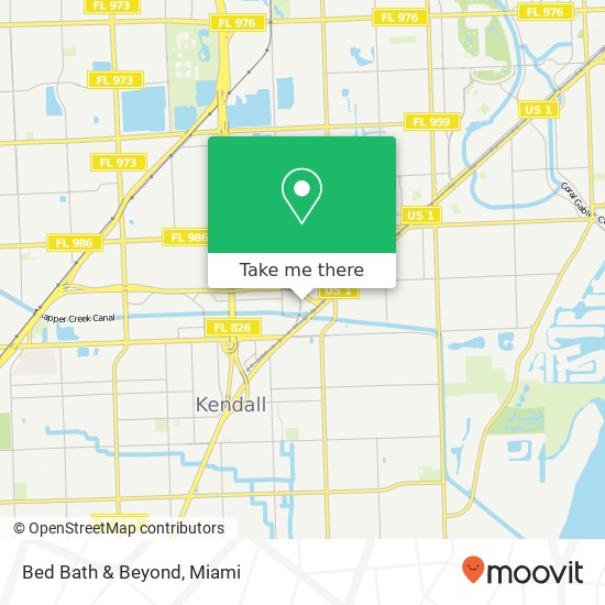 Mapa de Bed Bath & Beyond