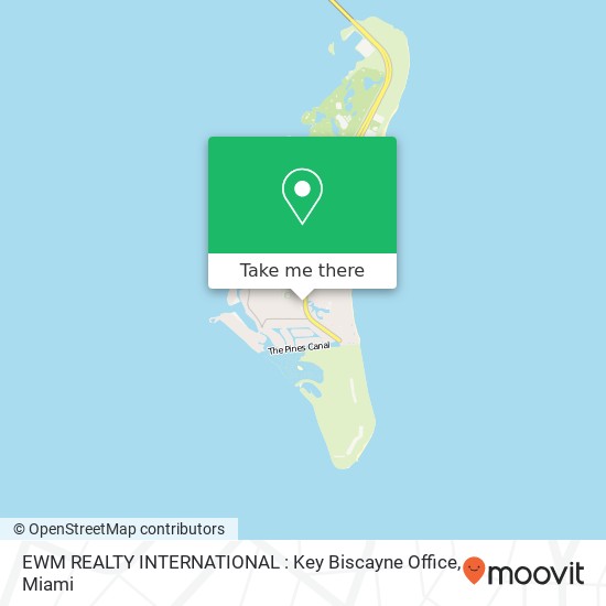 EWM REALTY INTERNATIONAL : Key Biscayne Office map