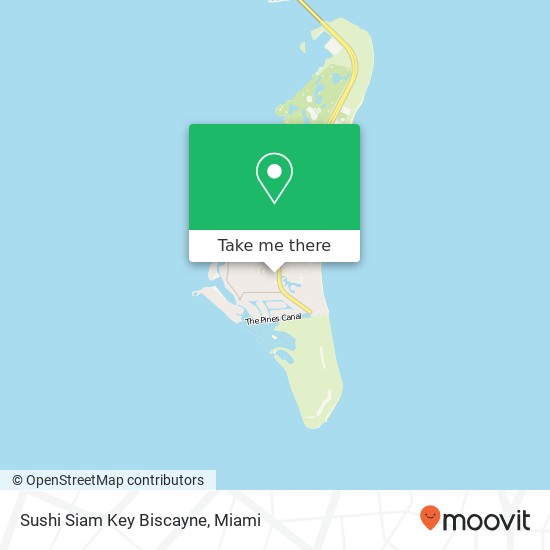 Mapa de Sushi Siam Key Biscayne