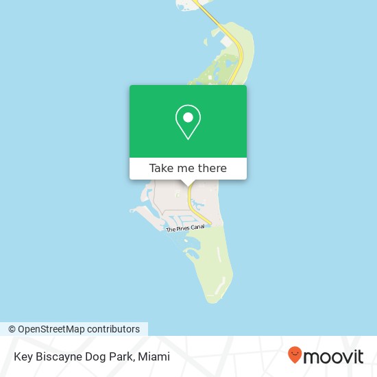 Key Biscayne Dog Park map