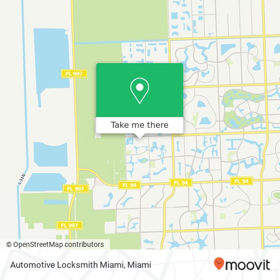 Mapa de Automotive Locksmith Miami