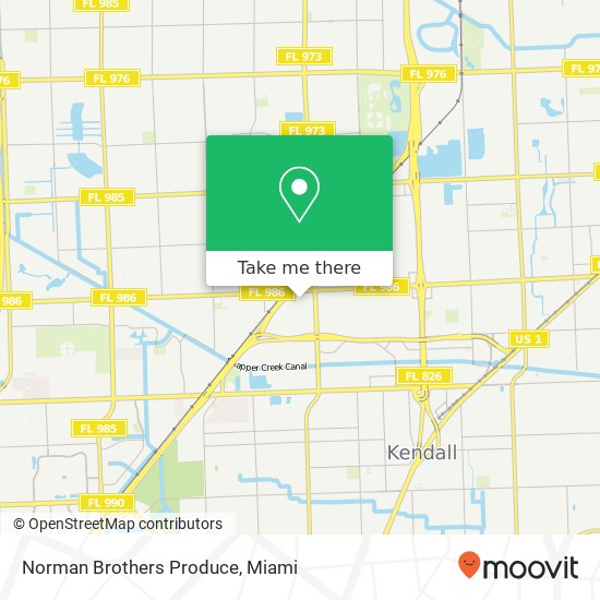 Norman Brothers Produce map