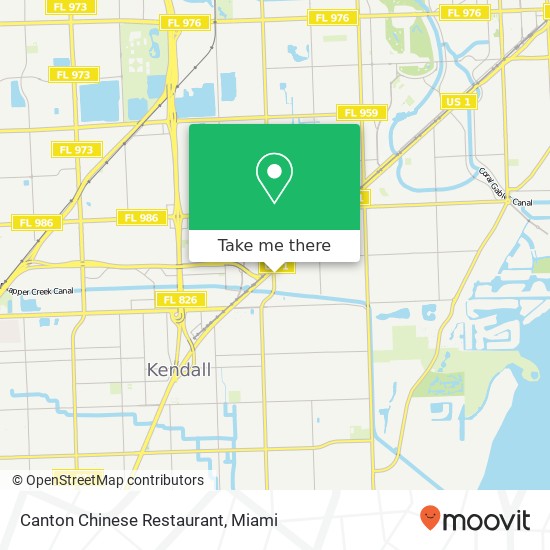 Mapa de Canton Chinese Restaurant