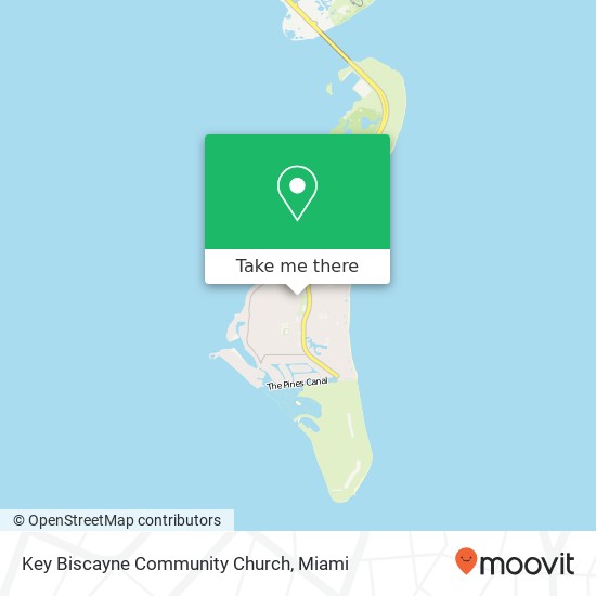 Mapa de Key Biscayne Community Church