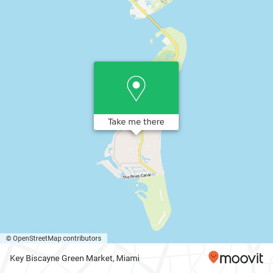 Mapa de Key Biscayne Green Market