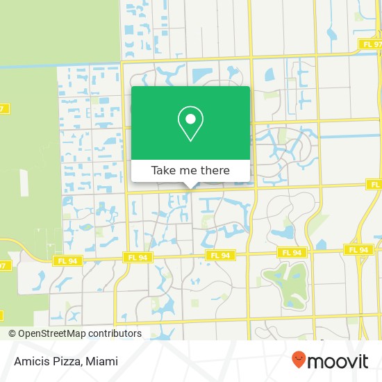 Amicis Pizza map