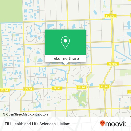 FIU Health and Life Sciences ll map
