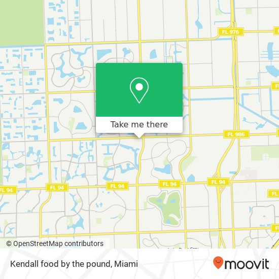 Mapa de Kendall food by the pound
