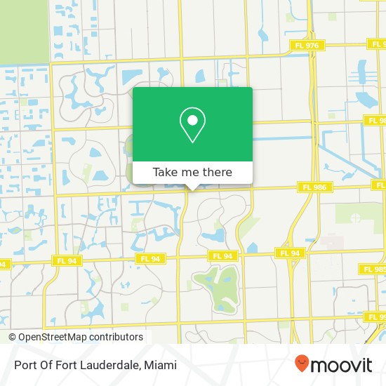 Port Of Fort Lauderdale map