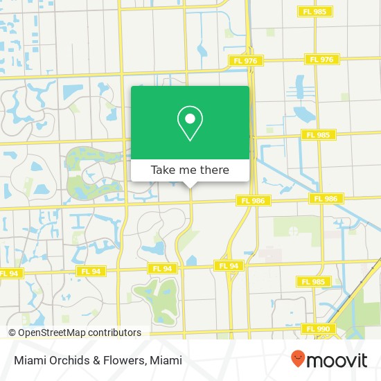 Mapa de Miami Orchids & Flowers