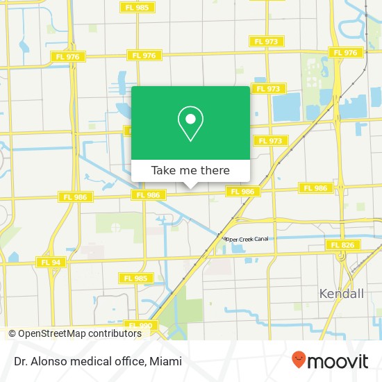 Dr. Alonso medical office map
