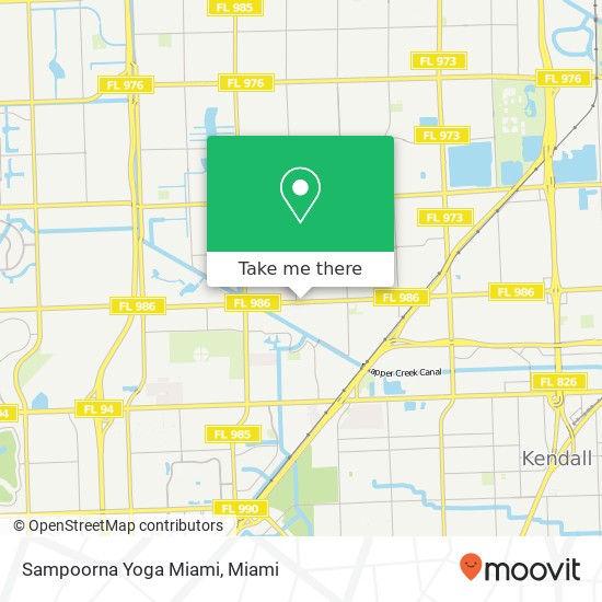 Sampoorna Yoga Miami map