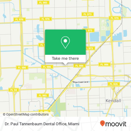 Dr. Paul Tannenbaum Dental Office map