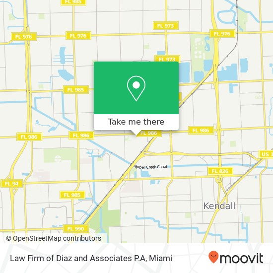 Mapa de Law Firm of Diaz and Associates P.A