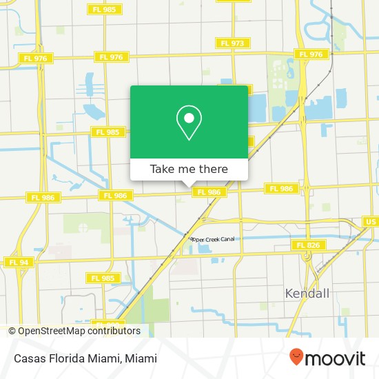 Mapa de Casas Florida Miami