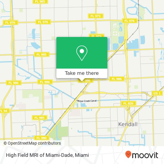 Mapa de High Field MRI of Miami-Dade