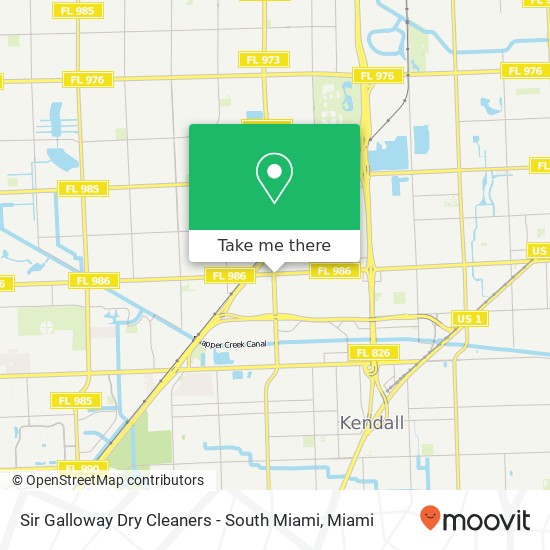 Mapa de Sir Galloway Dry Cleaners - South Miami