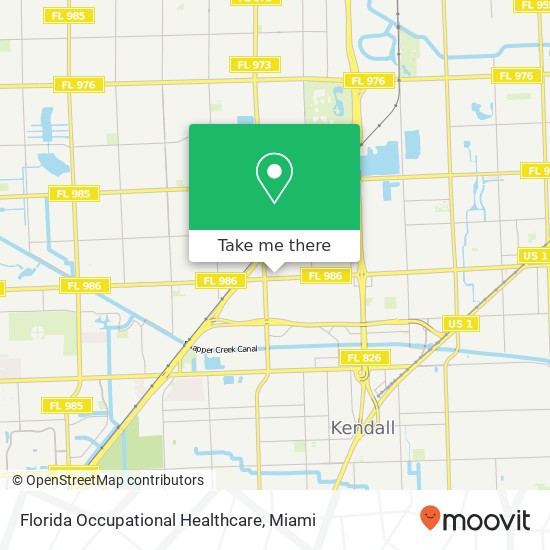 Florida Occupational Healthcare map