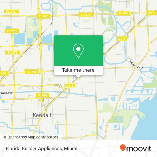 Mapa de Florida Builder Appliances