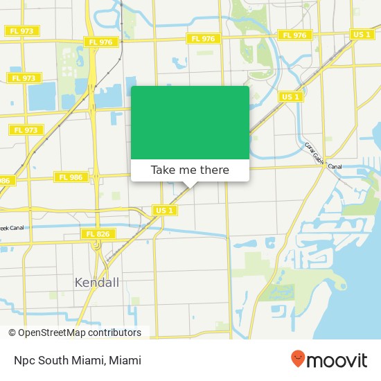 Npc South Miami map