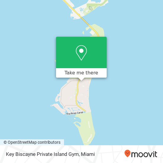 Key Biscayne Private Island Gym map