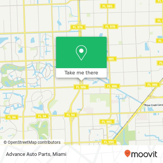 Advance Auto Parts map