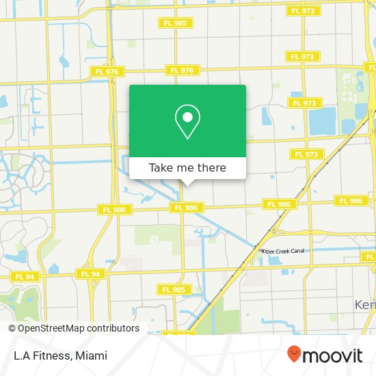 L.A Fitness map