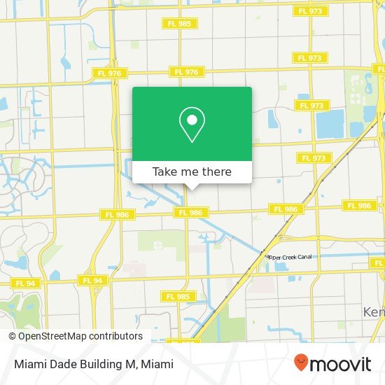 Miami Dade Building M map