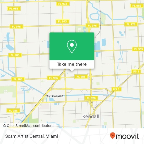 Scam Artist Central map