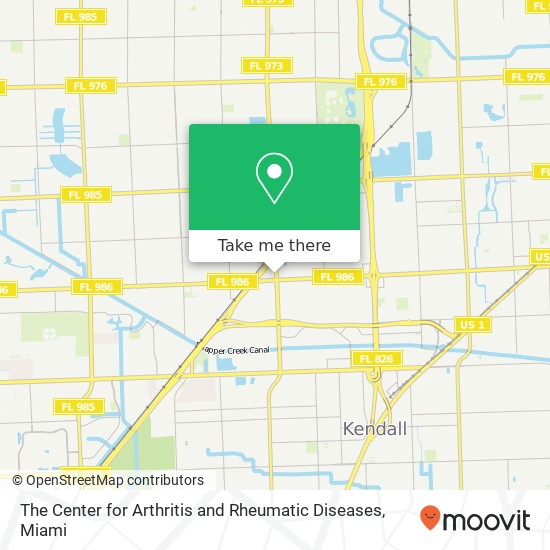 The Center for Arthritis and Rheumatic Diseases map