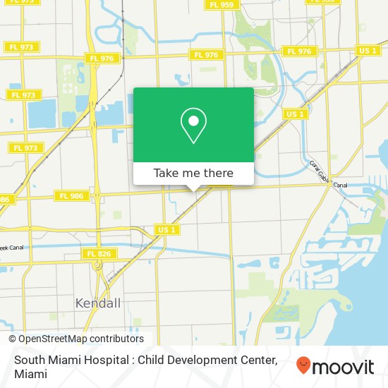South Miami Hospital : Child Development Center map