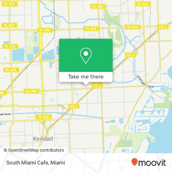 South Miami Cafe map