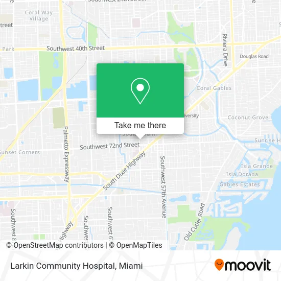 Larkin Community Hospital map