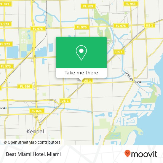 Best Miami Hotel map