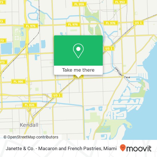 Janette & Co. - Macaron and French Pastries map