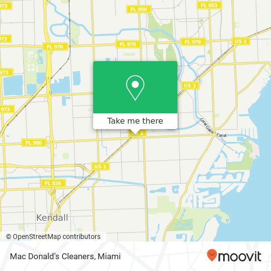 Mac Donald's Cleaners map