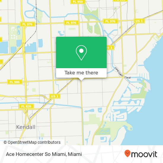 Mapa de Ace Homecenter So Miami