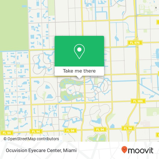 Mapa de Ocuvision Eyecare Center