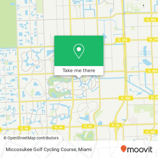 Mapa de Miccosukee Golf Cycling Course